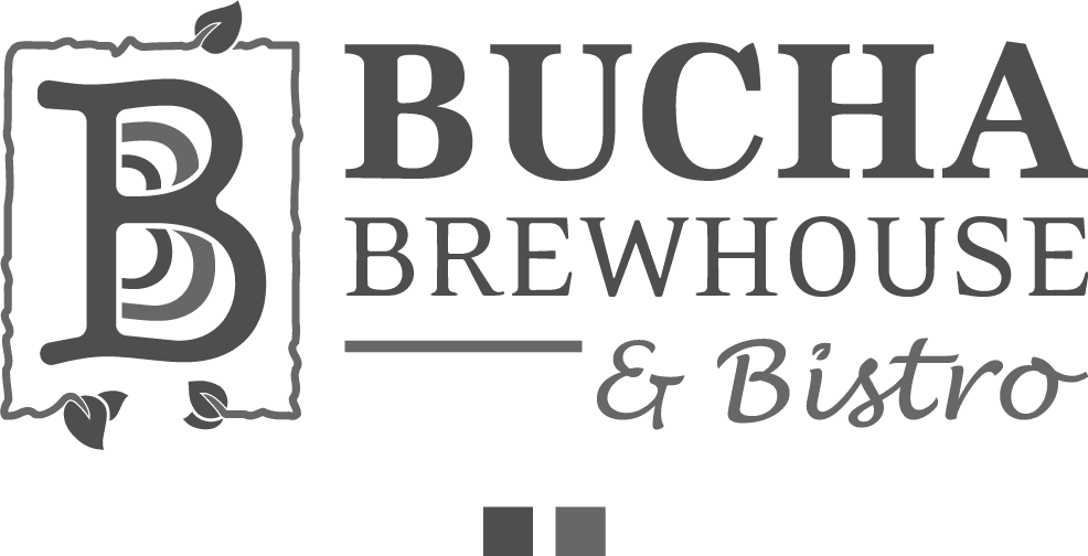 Bucha Brewhouse & Bistro logo in gray
